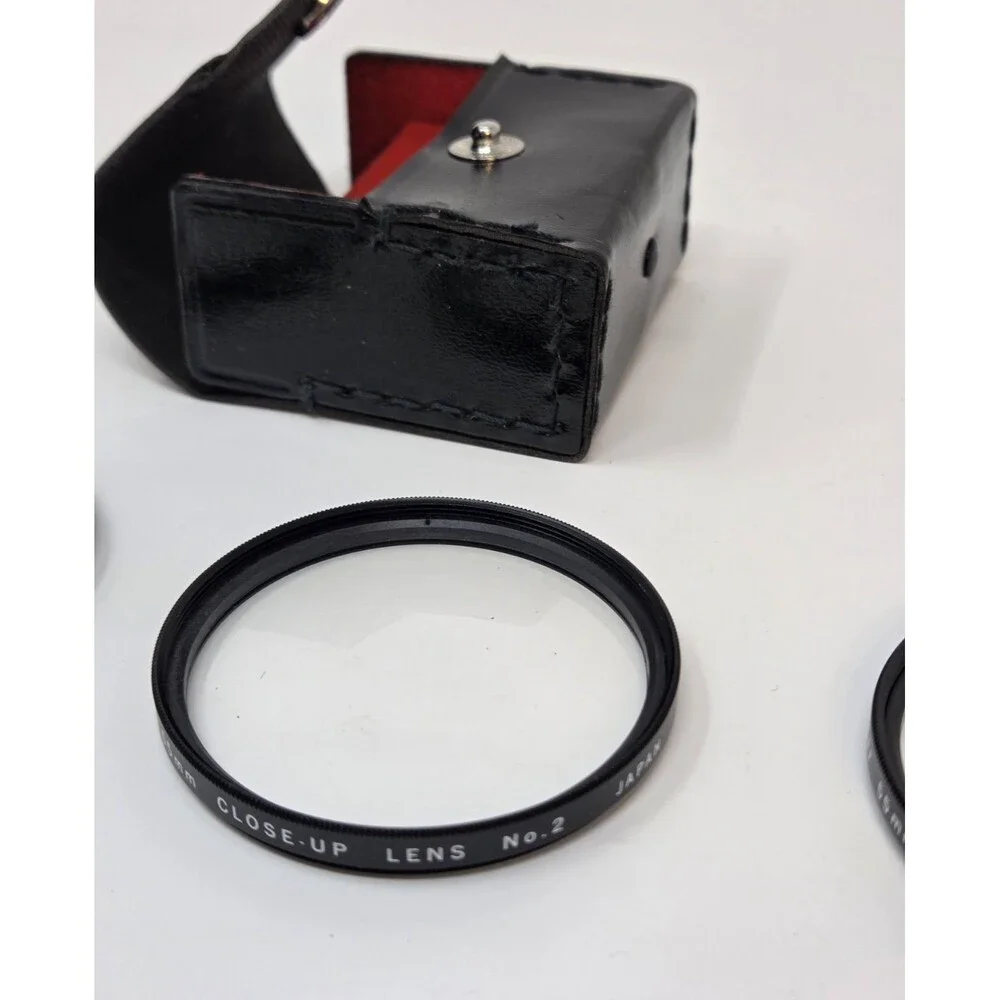 Vivitar 55mm Close-Up Lens Filter Set +1 +2 +4 Macro Japan Case Instructions